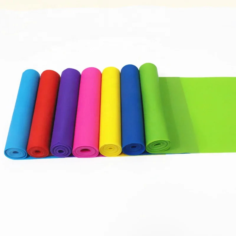 Elastic Stretching Yoga Bands Resistance Fitness Exercise Band Sets Gym Home Workout Body Building 1500mm