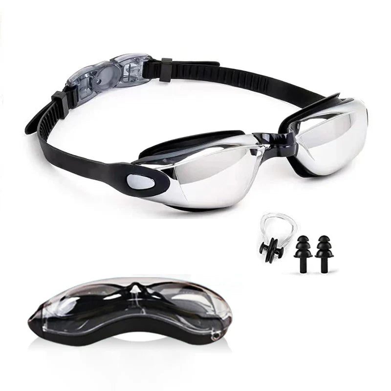 Professional Anti Fog Swimming Goggles No Leaking UV Protection Wide View Swim Goggles for Women Men Adult Kids