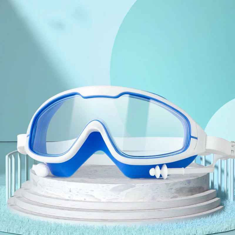 2024 Customized Logo Children Cartoon Pool Swim Eye Protection Glasses Boys and Girls Colorful Anti Fog Kids Swimming Goggles