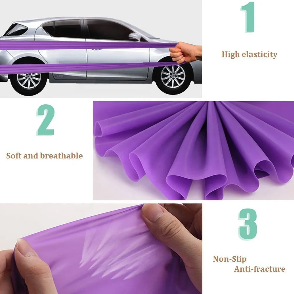 Elastic Stretching Yoga Bands Resistance Fitness Exercise Band Sets Gym Home Workout Body Building 1500mm