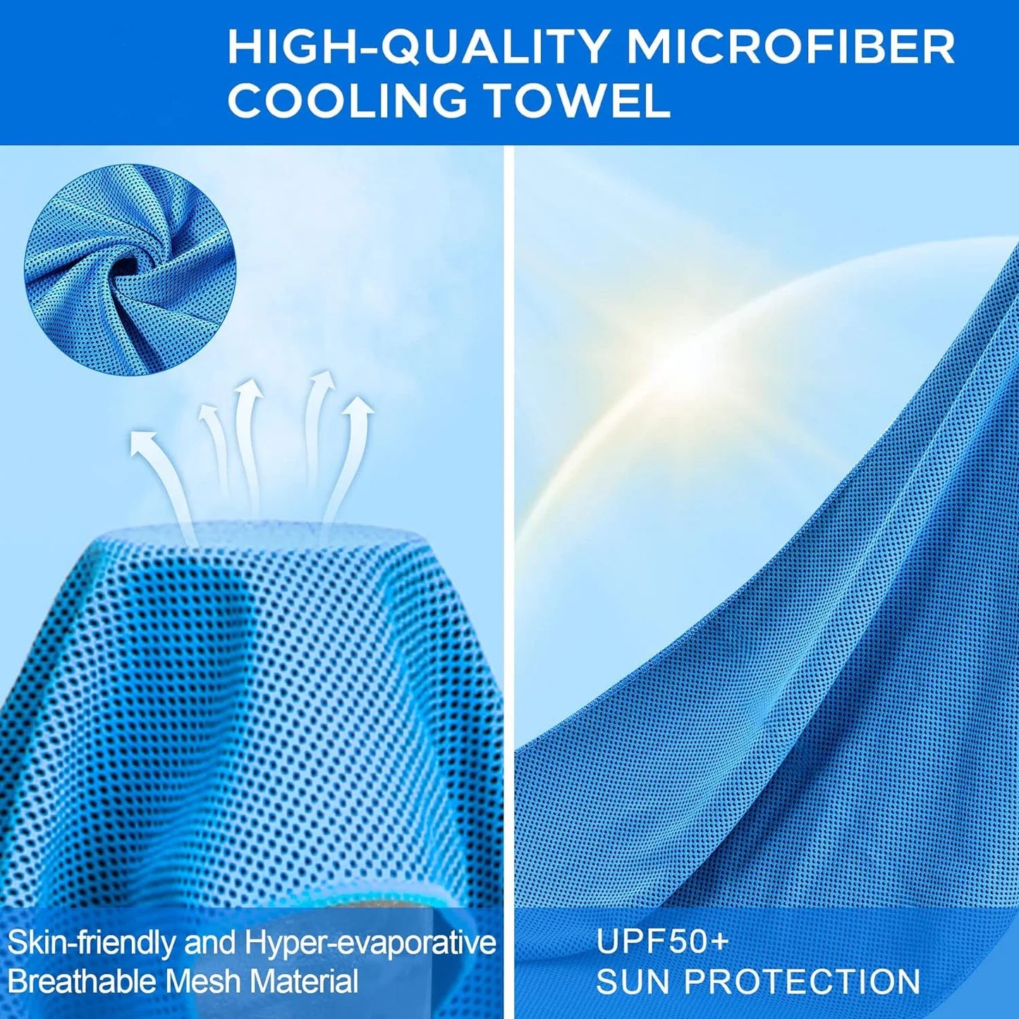 Soft Breathable Chilly Microfiber Towel Yoga Sport Running Gym Workout Camping Fitness Workout Cooling Ice Towels