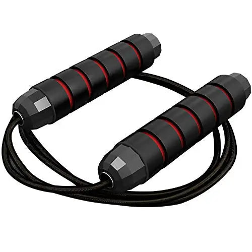 Factory Price Custom Steel Wire Foam Handle Black High Quality Speed Skipping Heavy Pvc Weighted Jump Ropes