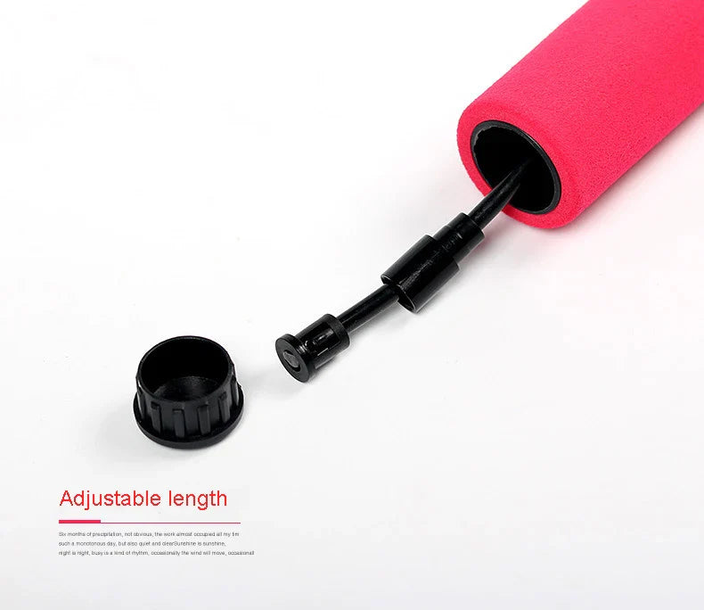 Lightweight Tangle-free Adjustable Skipping Speed Durable Jump Rope Bearing Skip Rope with Foam Handle for Sport, Fitness Unisex