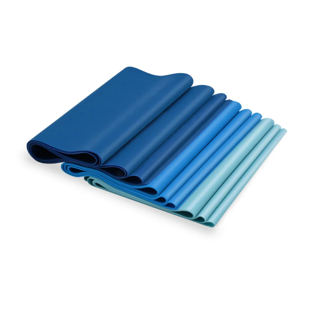 Elastic Yoga Stretching Flat Bands Custom Logo Latex Rubber Resistance Bands Exercise Gym Workout Fitness Bands Physical Therapy