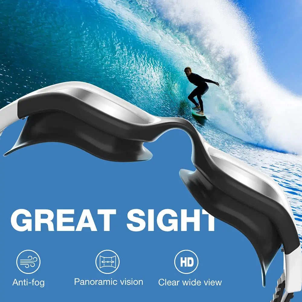 Safety Waterproof UV Protection Anti-Fog Swimming Goggles for Adult Men Women
