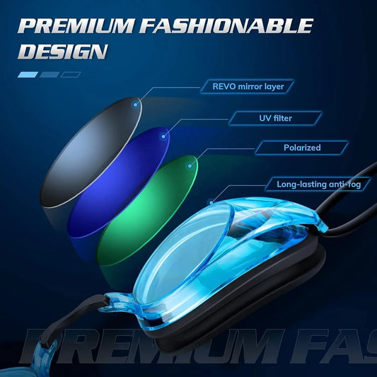 Amazon Hot Selling Anti Fog Swim Goggles Clear No Leaking UV protection Wide Vision Swimming Goggles for Adult Men Women