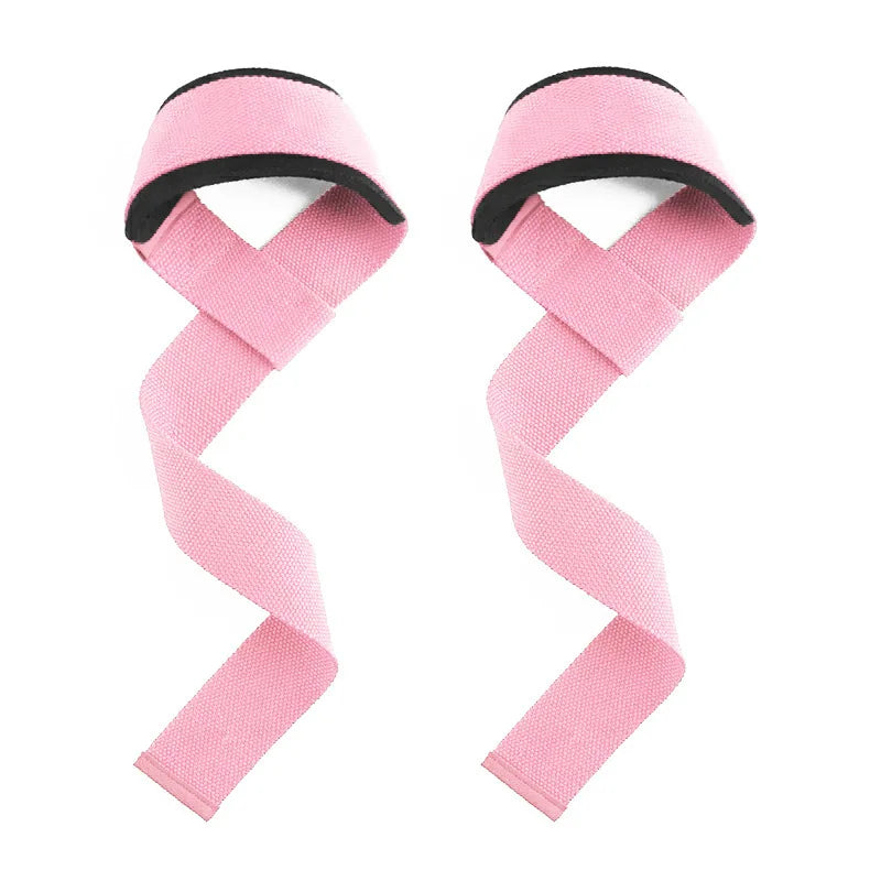 Custom Logo Neoprene Padded Weight Lifting Straps,Gym Workout Fitness Pull up Wrist Straps for  Powerlifting, Strength Training