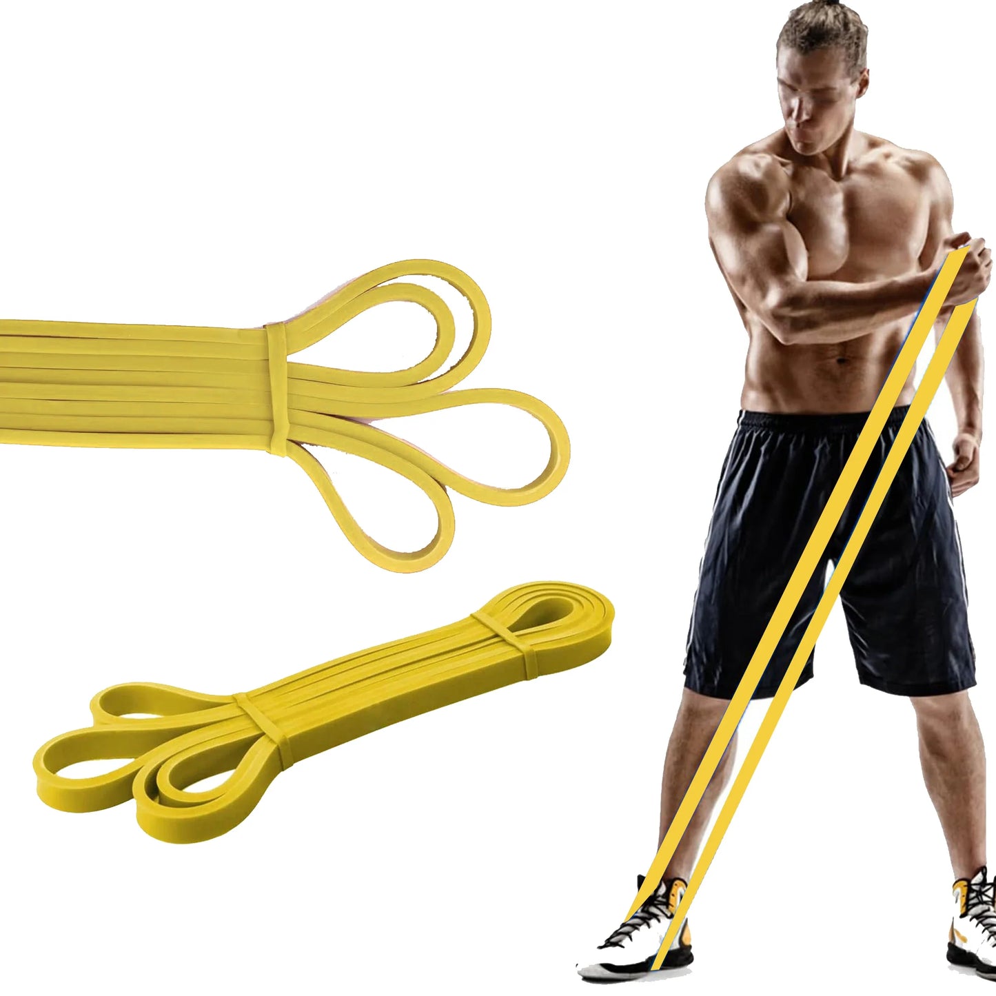 Factory Price Exercise 208cm Pull up Power Fitness Loop Band Latex Gym Training Home Exercise Stretch Workout Resistance Bands