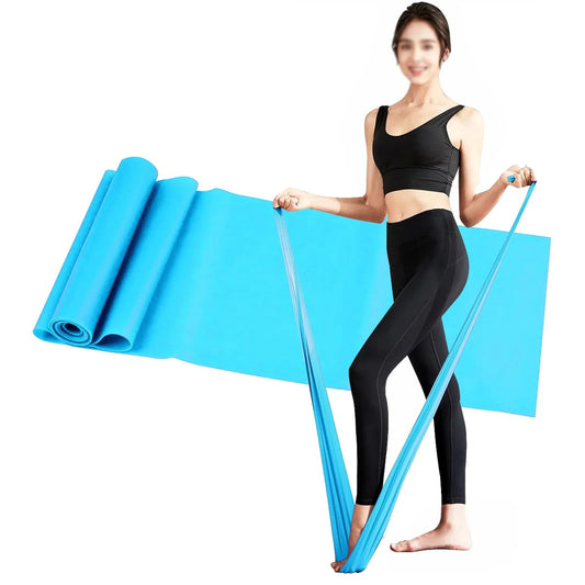 Yoga Stretch Strips Resistance Bands Elastic Physical Therapy Gym Workout Home Exercise Fitness Bands Body Building Equipment