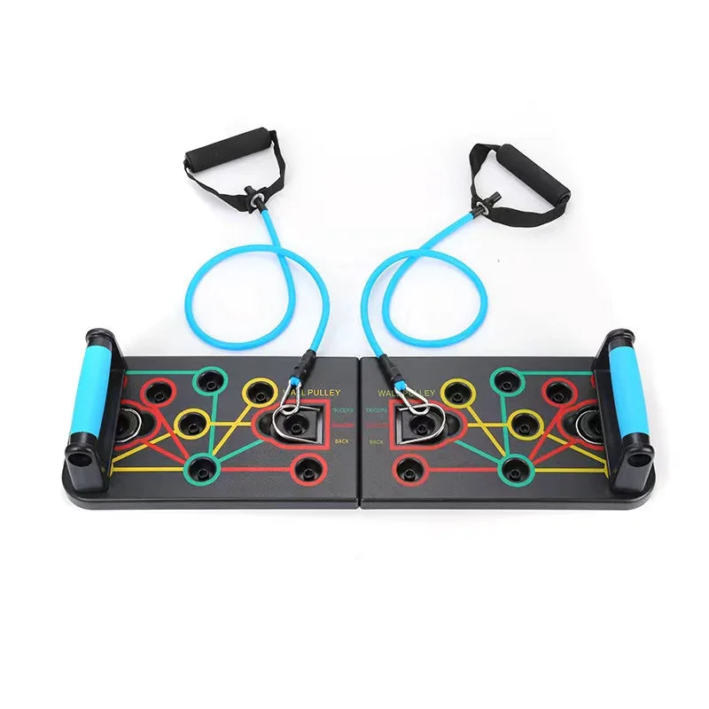 10 in 1 Foldable Push up Board Portable Home Gym Equipment for Men Women Muscle Strength Training Fitness Bodybuilding