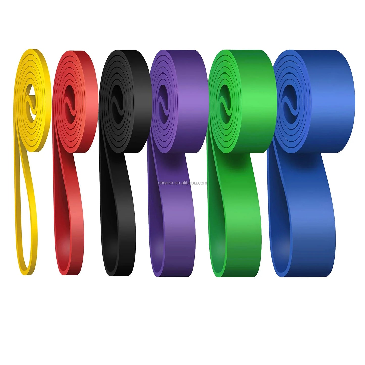 Custom Logo Natural Latex Heavy-Duty FBA Training Pack Fitness Exercise Bands for Pull-Ups Power Resistance Stretching Usage