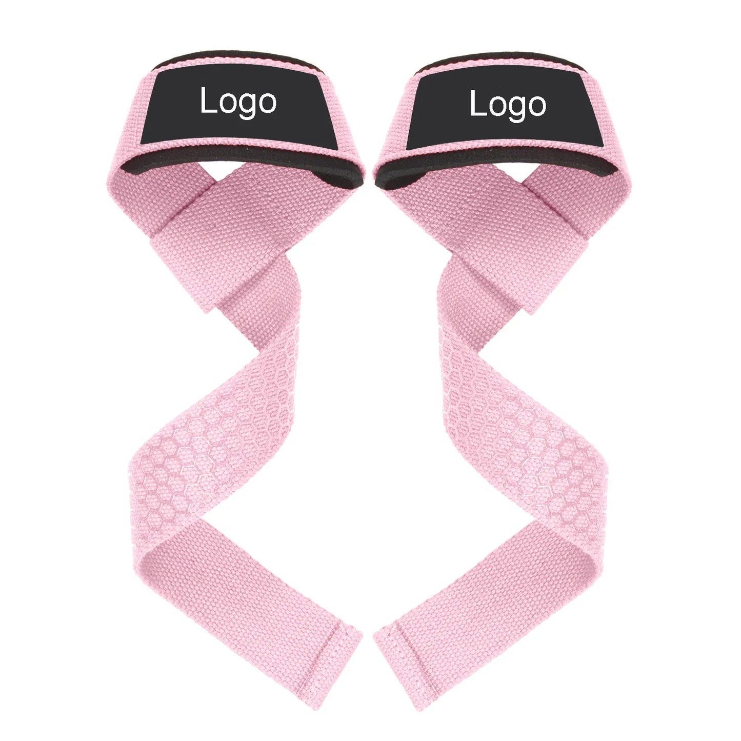 Custom Logo Padded Neoprene Weight Lifting Straps,Gym Workout Fitness Pull up Wrist Straps for  Powerlifting, Strength Training