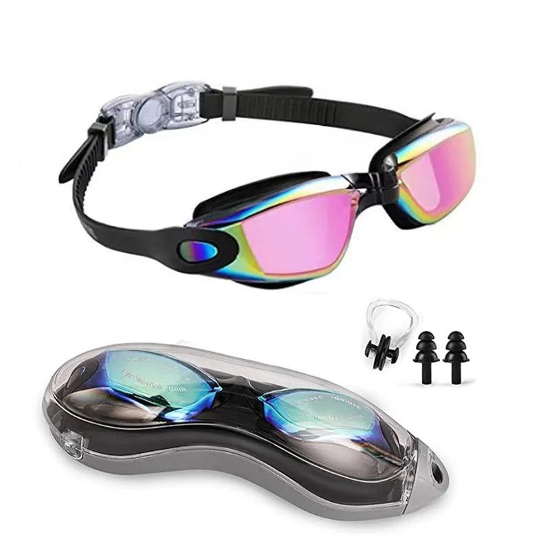 Professional Anti Fog Swimming Goggles No Leaking UV Protection Wide View Swim Goggles for Women Men Adult Kids