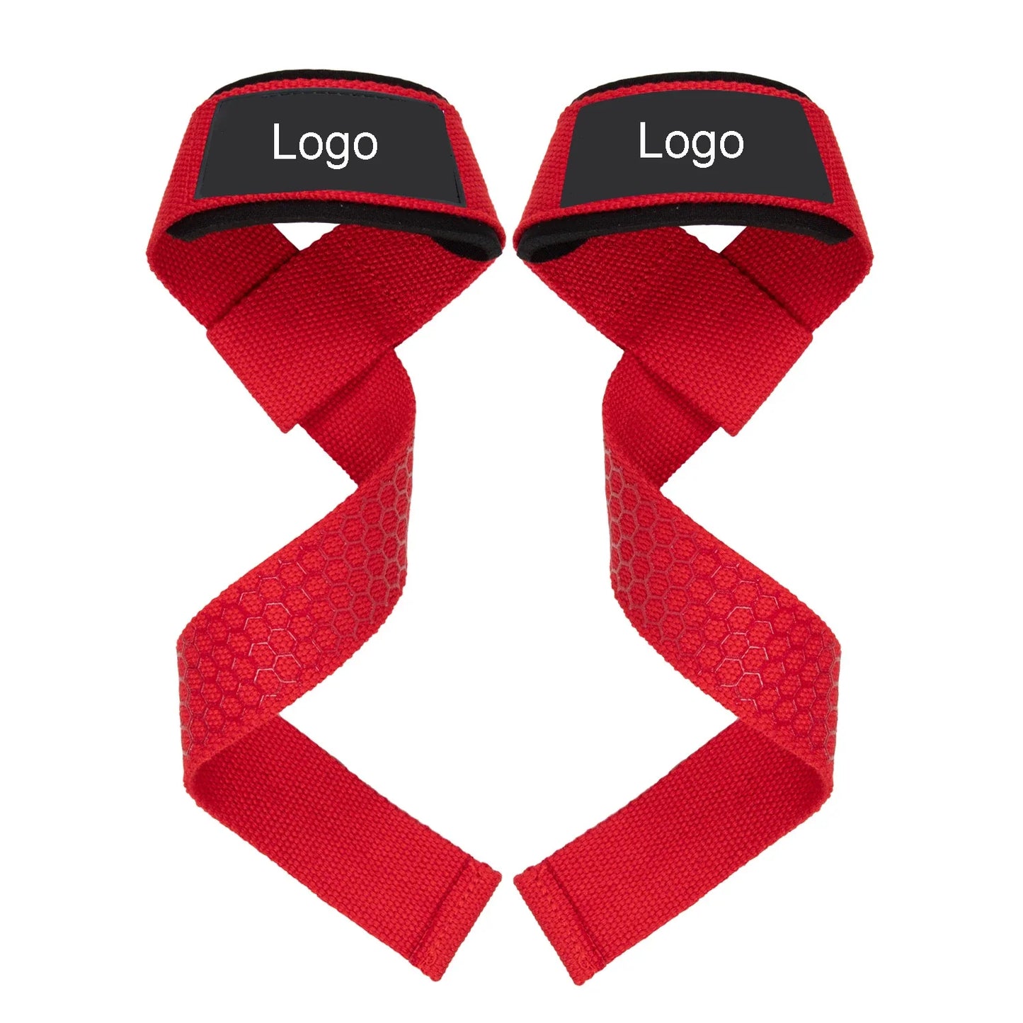 Custom Logo Padded Neoprene Weight Lifting Straps,Gym Workout Fitness Pull up Wrist Straps for  Powerlifting, Strength Training