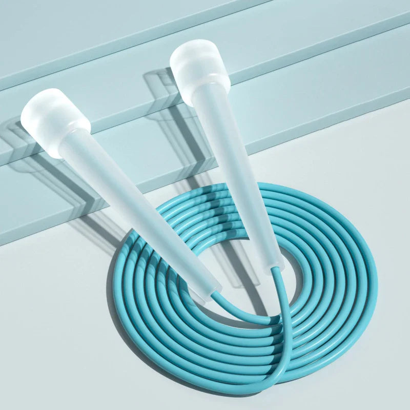 Lightweight Adjustable Speed Jump Rope Tangle-Free PVC Gym Training Workout Fitness Skip Rope Jumping for Kids,students