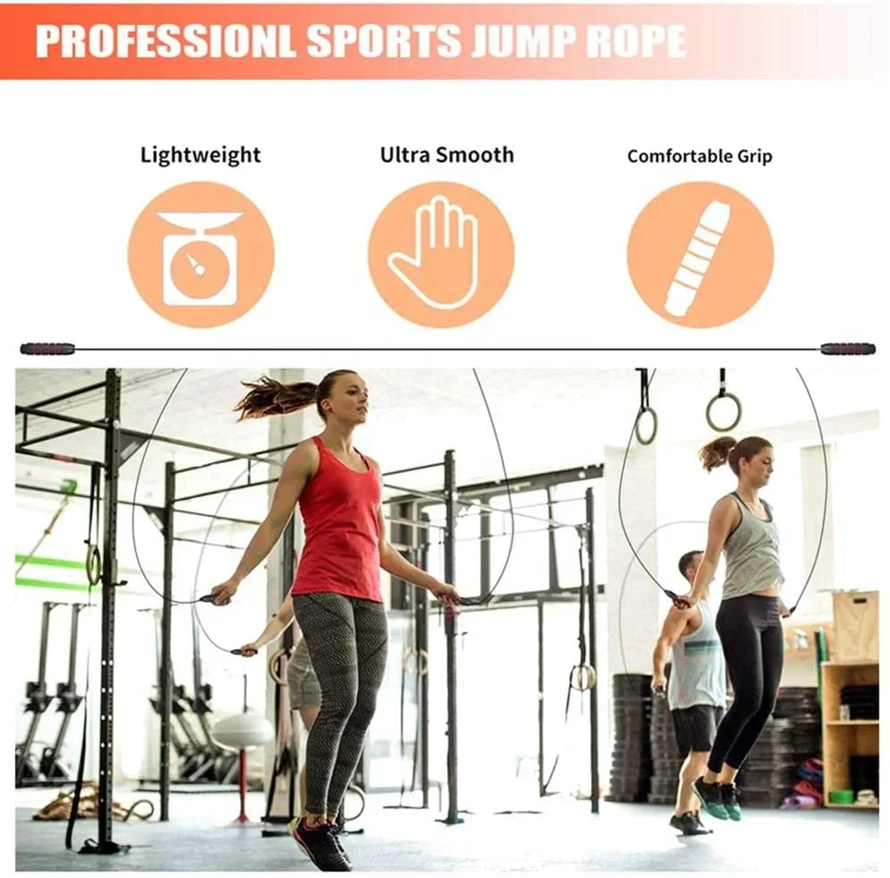Wire Fitness Exercise Jump Rope Speed Skipping Ropes Wholesale Professional Adjustable Steel for Kids Adults Guangdong Unisex
