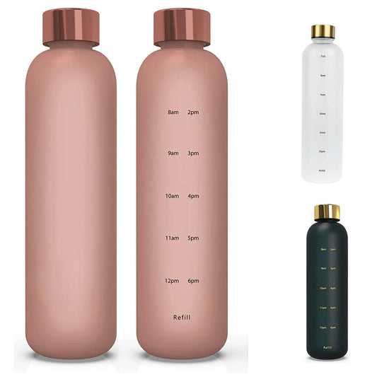 Wholesale 32 oz  Water Bottles with Times Marker, Straw Leak Proof Drinking Sports Water Bottle for Fitness Gym Outdoor
