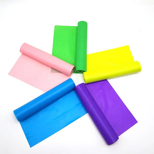 Elastic Stretching Yoga Bands Resistance Fitness Exercise Band Sets Gym Home Workout Body Building 1500mm
