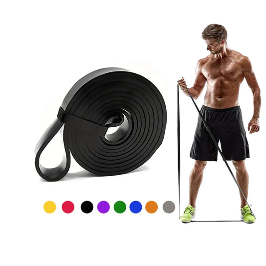 Black TPE Pull up Assist Band Fitness Strength Training Power Gym Exercise Bande De Resistance Workout Stretch Resistance Bands