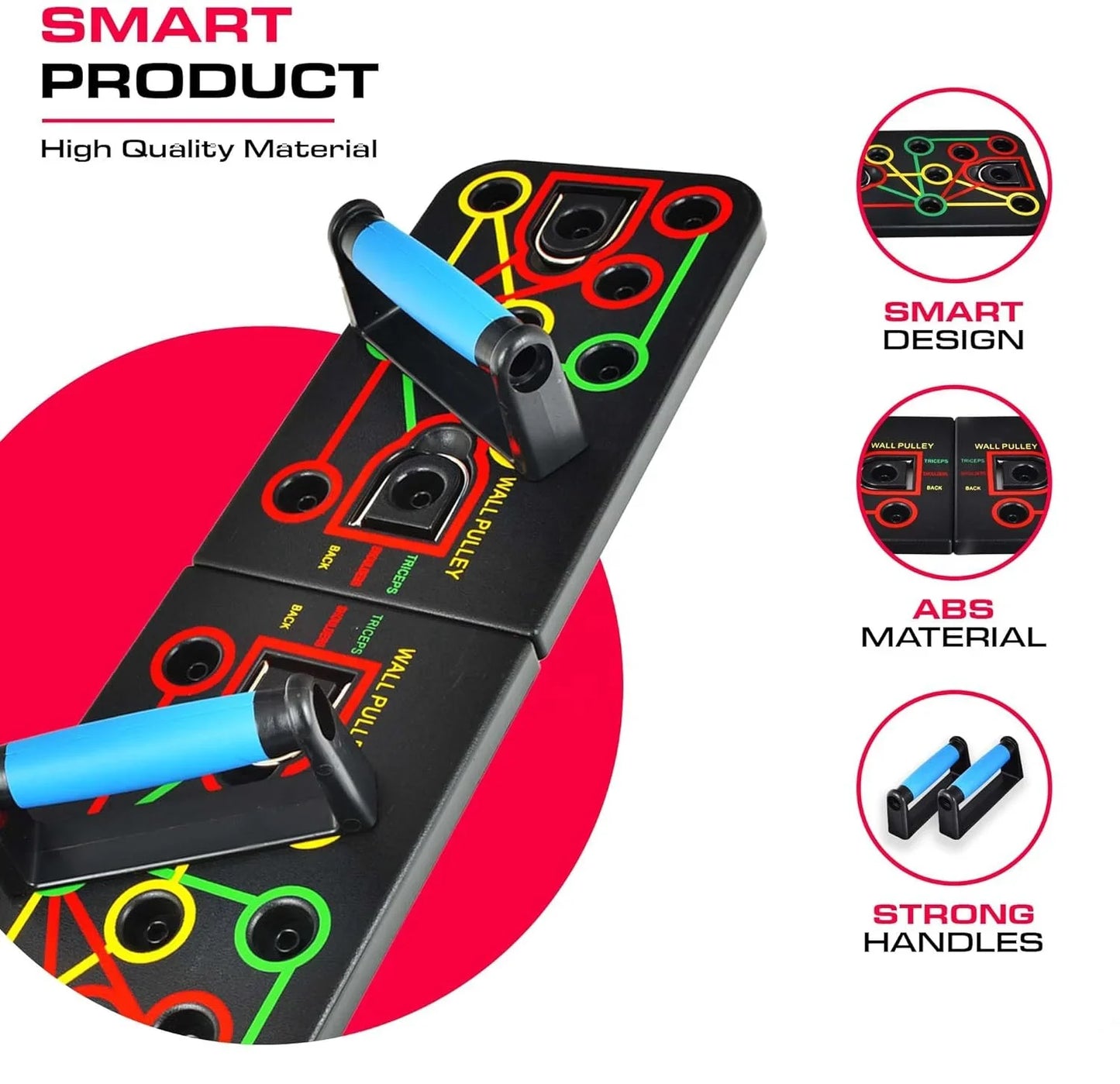 10 in 1 Foldable Push up Board Portable Home Gym Equipment for Men Women Muscle Strength Training Fitness Bodybuilding