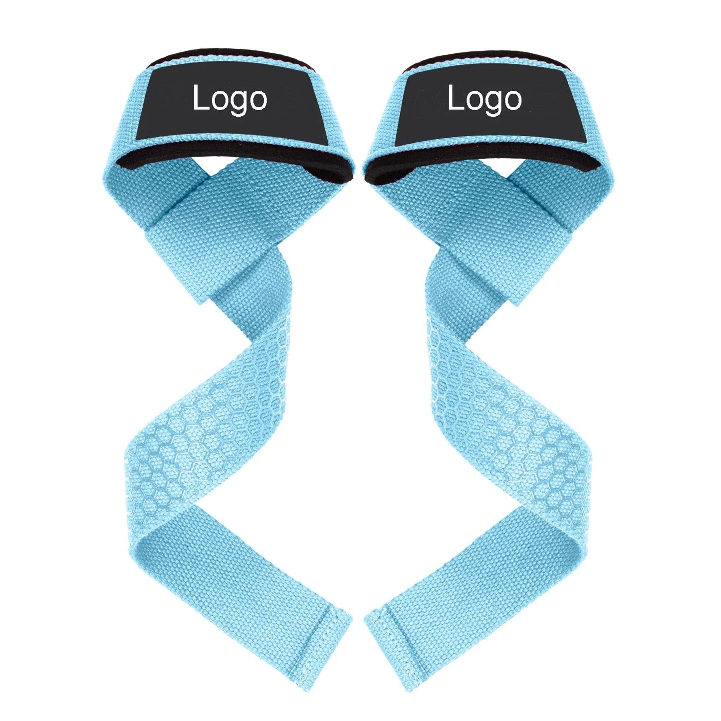 Custom Logo Padded Neoprene Weight Lifting Straps,Gym Workout Fitness Pull up Wrist Straps for  Powerlifting, Strength Training