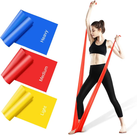 Zakerda Custom Logo Eco-Friendly Fitness Bands Red Yellow Blue Latex Yoga Hip Resistance Bands Set Heavy Workout Elastic TPE