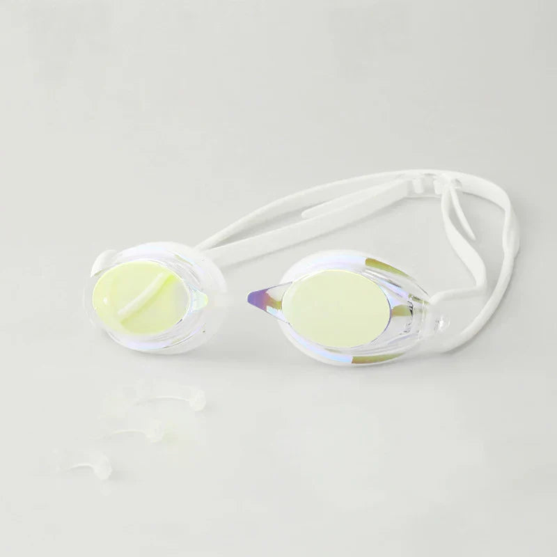 Professional Anti Fog Swim Goggles Adjustable Nose Bridge No Leaking UV protection Wide Vision Swimming Goggles for Kids Adults
