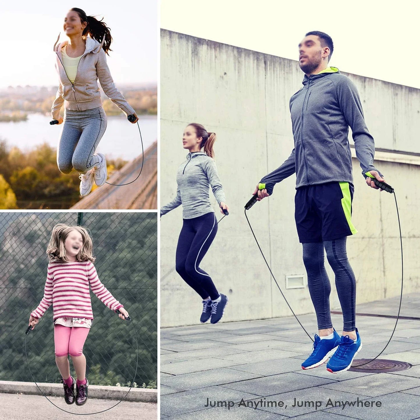 Zakerda Wholesale Professional Adjustable Steel Wire Fitness Weight Speed Skipping Jump Rope