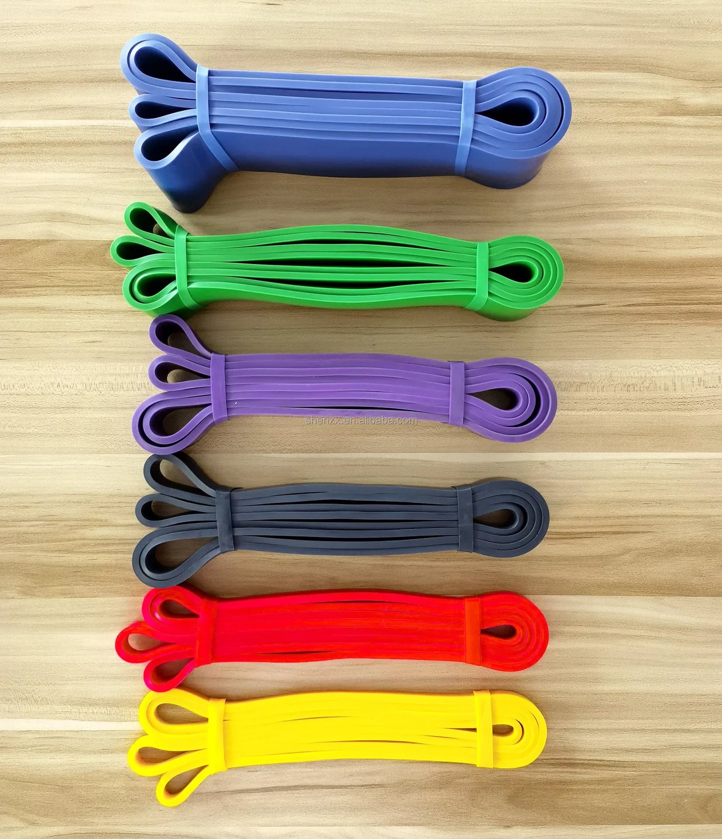 Custom Logo Natural Latex Heavy-Duty FBA Training Pack Fitness Exercise Bands for Pull-Ups Power Resistance Stretching Usage
